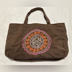 AMERICAN EAGLE Boho Brown Tote Bag